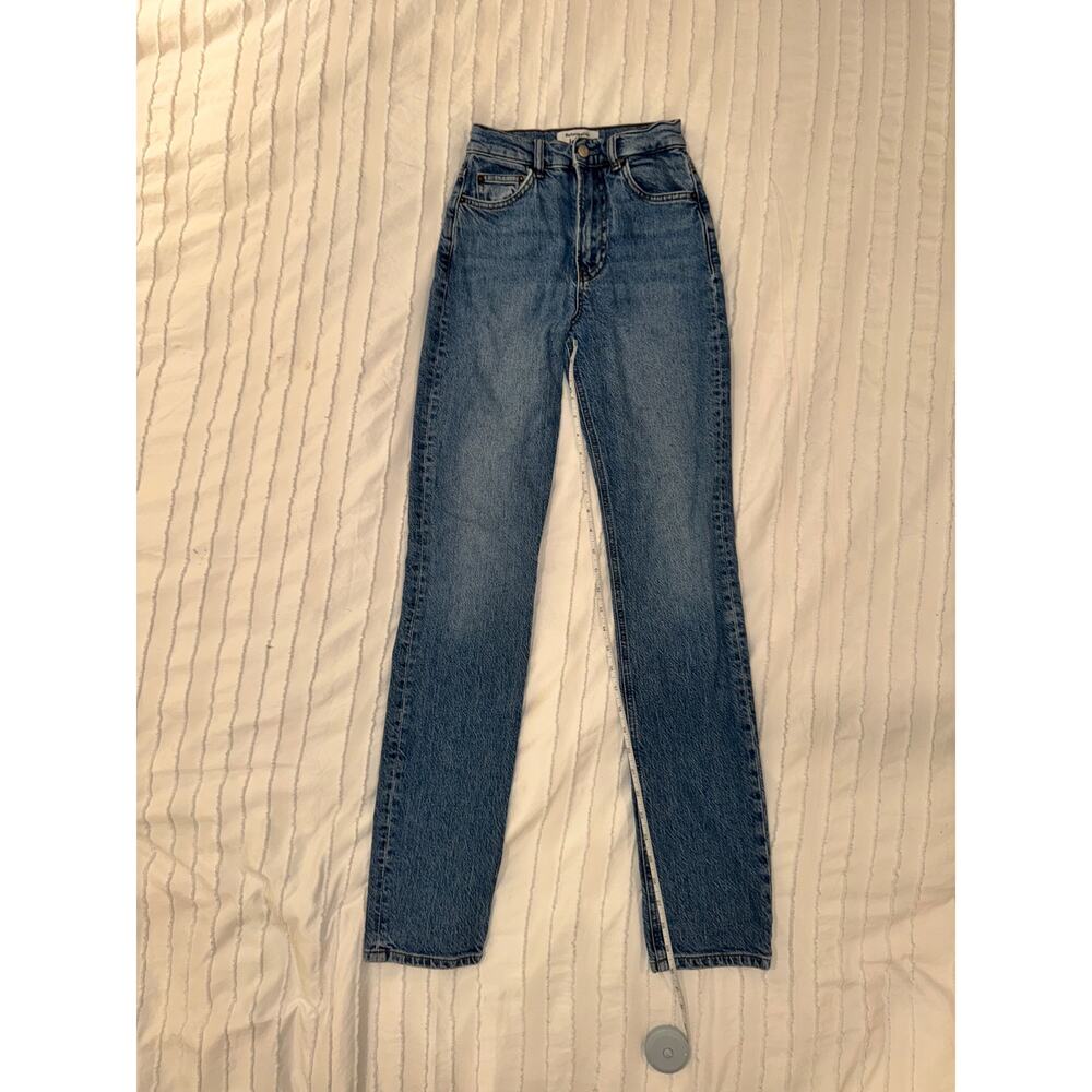 Reformation Lisa High Rise Straight Leg Jeans 24 Organic Cotton Sustainable Eco - Picture 6 of 15